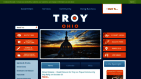 What Troyohio.gov website looked like in 2019 (4 years ago)