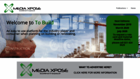 What Tobuild.co.za website looked like in 2019 (4 years ago)