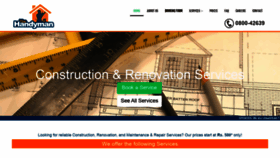 What Thehandyman.com.pk website looked like in 2019 (4 years ago)