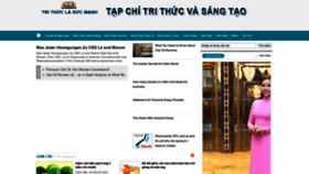 What Trithucsangtao.vn website looked like in 2019 (4 years ago)