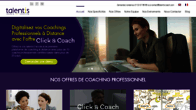 What Talentis-coach.com website looked like in 2019 (4 years ago)