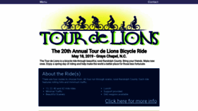What Tourdelions.com website looked like in 2019 (4 years ago)