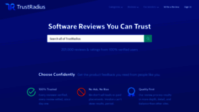 What Trustradius.com website looked like in 2019 (4 years ago)