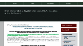 What Toyotaframesettlement.com website looked like in 2019 (4 years ago)