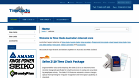 What Timeclocks.com.au website looked like in 2019 (4 years ago)