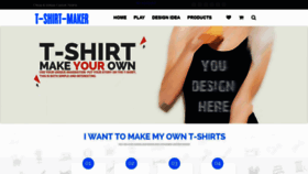What T-shirt-maker.com website looked like in 2019 (4 years ago)