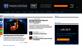 What Tiespecialistas.com.br website looked like in 2019 (4 years ago)