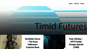 What Timidfutures.com website looked like in 2019 (4 years ago)
