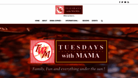What Tuesdayswithmama.com website looked like in 2019 (4 years ago)