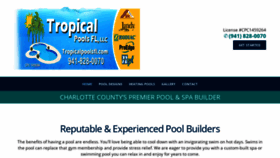 What Tropicalpoolsfl.com website looked like in 2019 (4 years ago)