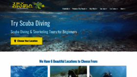 What Tryscubadiving.com website looked like in 2019 (4 years ago)