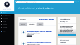 What Tennisassa.fi website looked like in 2019 (4 years ago)