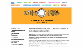 What Trufflehoundcatering.com website looked like in 2019 (4 years ago)