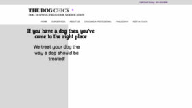 What Thedogchick.com website looked like in 2019 (5 years ago)