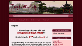 What Truyenkiemhiep.com.vn website looked like in 2019 (4 years ago)