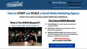 What Thesmmablueprint.com website looked like in 2019 (4 years ago)