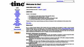 What Tinc-vpn.org website looked like in 2019 (4 years ago)