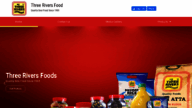 What Threeriversfoods.com website looked like in 2019 (4 years ago)