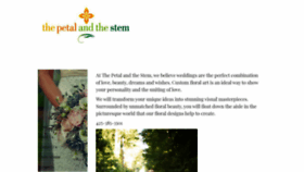 What Thepetalandthestem.com website looked like in 2019 (4 years ago)