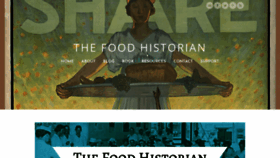 What Thefoodhistorian.com website looked like in 2019 (4 years ago)
