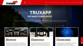 What Truxapp.com website looked like in 2019 (4 years ago)