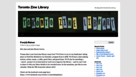 What Torontozinelibrary.org website looked like in 2019 (4 years ago)