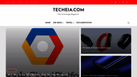 What Techeia.com website looked like in 2019 (4 years ago)