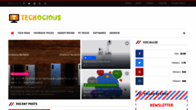 What Techocious.com website looked like in 2019 (4 years ago)