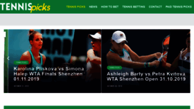 What Tennis-picks.net website looked like in 2019 (4 years ago)
