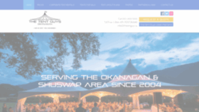 What Thetentguysokanagan.ca website looked like in 2019 (4 years ago)