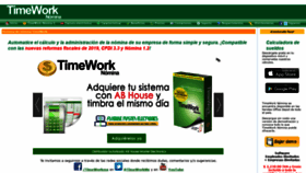 What Timeworknomina.com website looked like in 2019 (4 years ago)