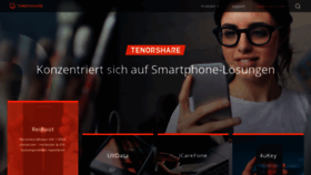 What Tenorshare.de website looked like in 2019 (4 years ago)