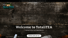 What Totalitea.com website looked like in 2019 (4 years ago)