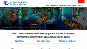 What Thecleanoceansproject.com website looked like in 2019 (4 years ago)