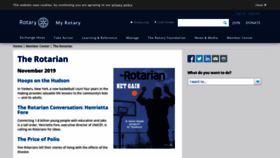 What Therotarianmagazine.com website looked like in 2019 (4 years ago)