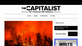 What Thecapitalist.com website looked like in 2019 (4 years ago)