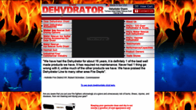 What Thedehydrator.com website looked like in 2019 (4 years ago)