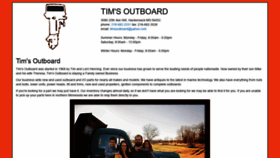 What Timsoutboard.com website looked like in 2019 (4 years ago)