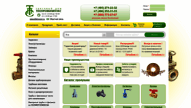 What Tehprom.ru website looked like in 2019 (4 years ago)