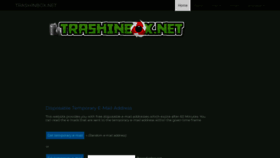 What Trashinbox.net website looked like in 2019 (6 years ago)