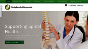 What Trinityfamilychiropractic.com website looked like in 2019 (4 years ago)