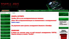 What Toptul.pro website looked like in 2019 (4 years ago)