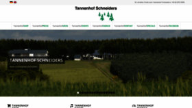 What Tannenhof-schneiders.de website looked like in 2019 (4 years ago)
