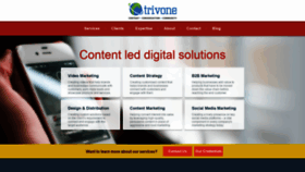 What Trivone.com website looked like in 2019 (4 years ago)