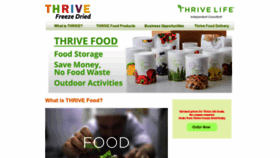 What Thrivefreezedried.com website looked like in 2019 (4 years ago)
