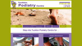 What Tucktonpodiatry.co.uk website looked like in 2019 (4 years ago)