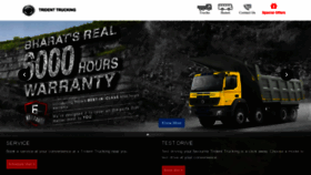 What Tridenttrucking.com website looked like in 2019 (4 years ago)