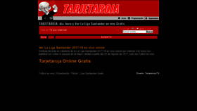 What Tarjetaroja.live website looked like in 2019 (4 years ago)