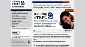 What Training4tefl.com website looked like in 2019 (4 years ago)