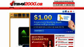 What Travel2000.ca website looked like in 2019 (4 years ago)